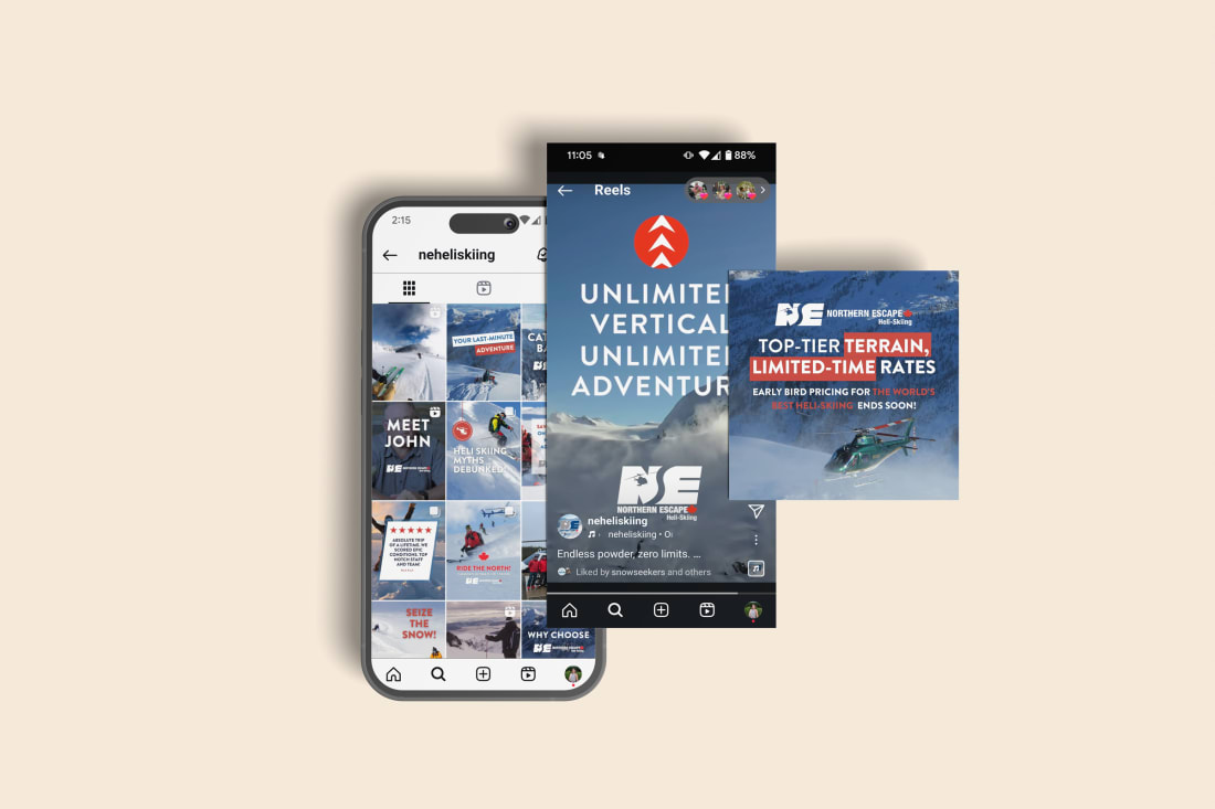 Social Media marketing at Northern Escape